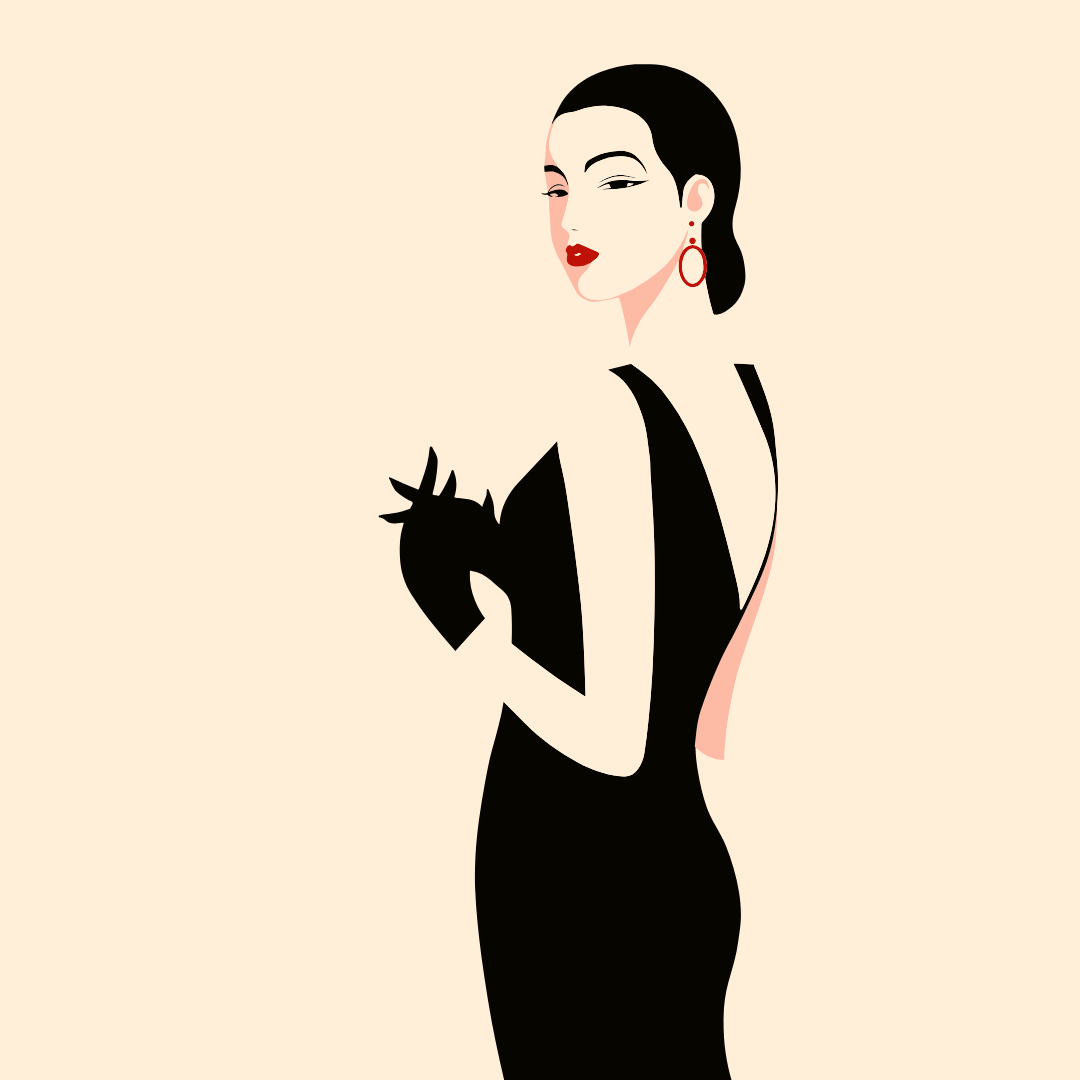 港风复古人物插画